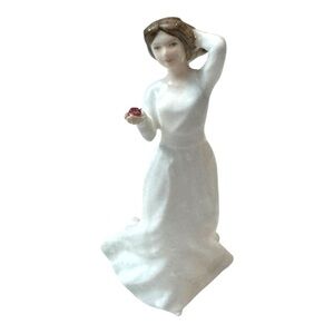 Royal Doulton With Love Figurine Sentiments HN 3393 Red Rose